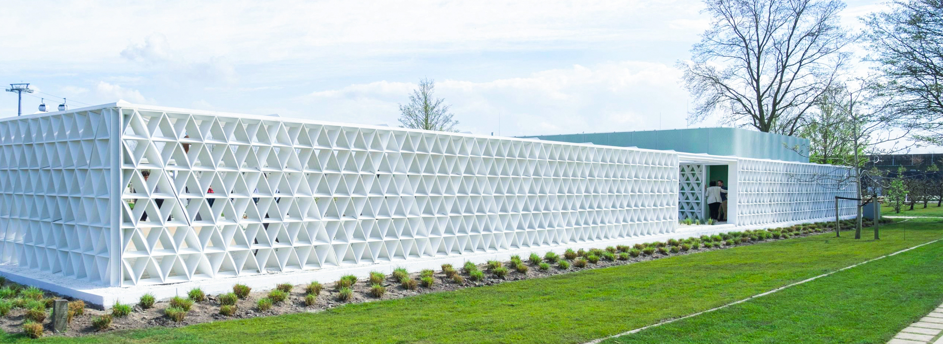 在花卉博覽會建造3D打印的可回收展館！